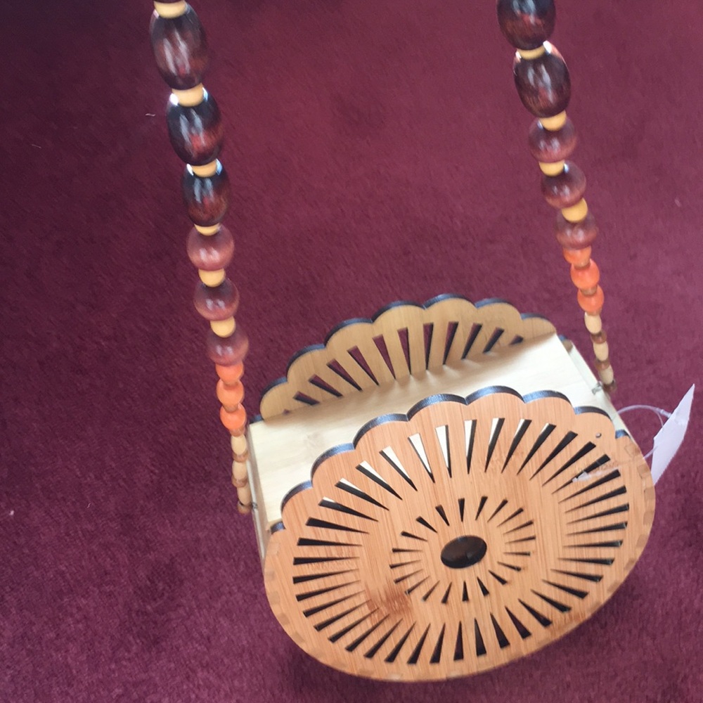 A cute summer wooden bag